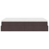vidaXL osmannisk sengeramme med madras 120x190 cm stof m&oslash;rkebrun