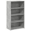 vidaXL reol 70x41x124 cm konstrueret tr&aelig; betongr&aring;