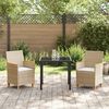 vidaXL Have Spisebordssæt 3 pcs Beige polyrattan