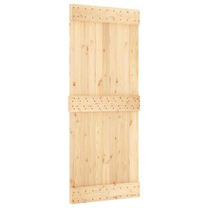 vidaXL Skyded&oslash;r NARVIK Naturfarvet og sort 85 x 210 cm (152,5 cm)