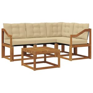 vidaXL Udend&oslash;rs sofagruppe 5 stk. Naturlig og Beige