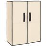 vidaXL skoskab 60x28x90 stof cremefarvet