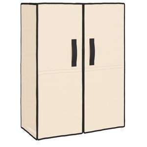 vidaXL skoskab 60x28x90 stof cremefarvet