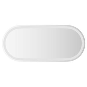 vidaXL LED badev&aelig;relsesspejl Transparent 80 x 35 cm h&aelig;rdet glas