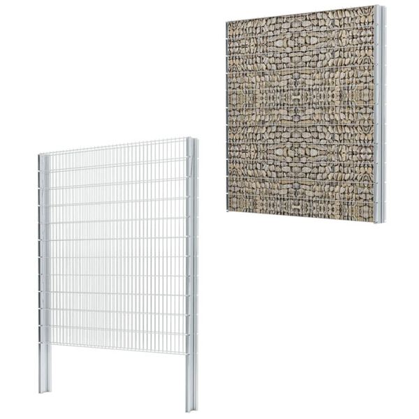 vidaXL gabionkroge 100 stk. st&aring;l