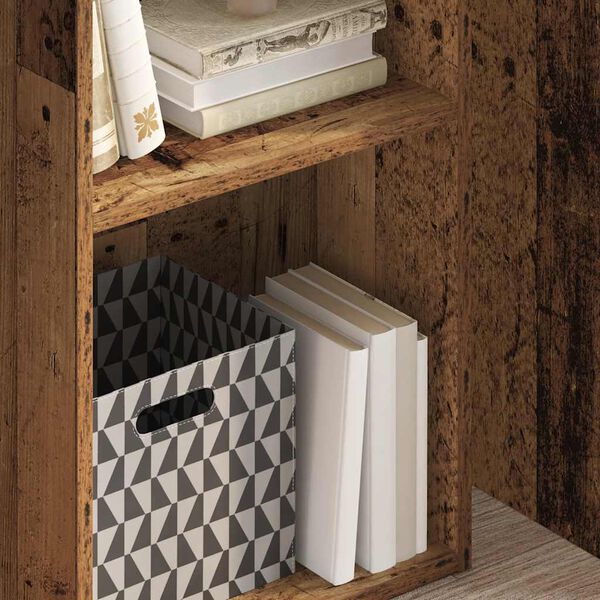 vidaXL bogreol 40x30x77 cm konstrueret tr&aelig; antikt tr&aelig;