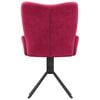 vidaXL drejelige spisebordsstole 2 stk. fløjl vinrød