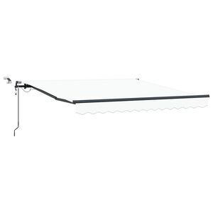 vidaXL Udtr&aelig;kkelig markise Hvid 300 x 250 cm Polyester