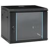 vidaXL Netv&aelig;rksskabe med opbevaring Black 600 x 450 x 510 mm St&aring;l