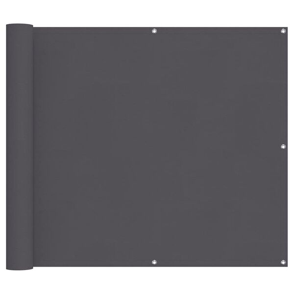 vidaXL altanafsk&aelig;rmning 90x1000 cm 100 % polyester antracitgr&aring;