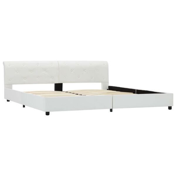 vidaXL sengestel 180 x 200 cm kunstlæder hvid