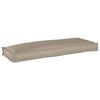 vidaXL Pude Oxford stof Gr&aring;brun 110 x 40 x 8 cm