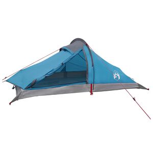 vidaXL Backpacking Telt 2-personers Bl&aring; 185T Polyester med PU Coating