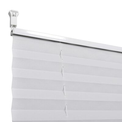 Plisserede blinde 40x125 cm hvid