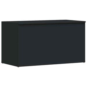 vidaXL opbevaringskasse 84x42x46 cm konstrueret tr&aelig; sort