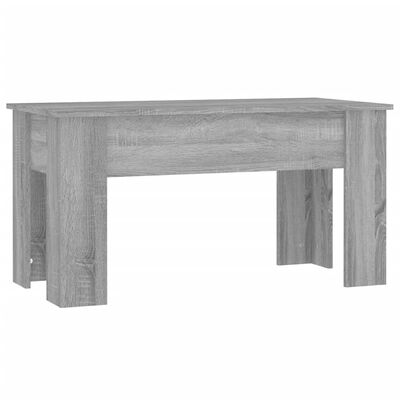 vidaXL sofabord 101x49x52 cm konstrueret træ grå sonoma-eg