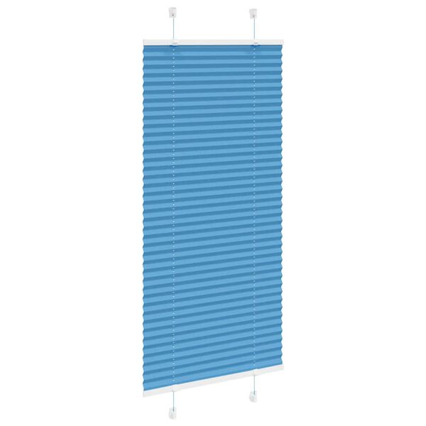 vidaXL Pliss&eacute;gardin Bl&aring; 60x150 cm Stofbredde 59,4 cm Polyester
