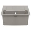 vidaXL Vask Gr&aring; 780 x 500 mm 80% Kvarts og 20% Resin