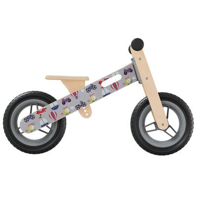 vidaXL løbecykel til børn print grå