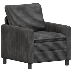 vidaXL Sofa M&oslash;rkegr&aring; 76 x 81 x 87,5 cm Polyester