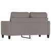 vidaXL 2-personers sofa 120 cm stof gr&aring;brun