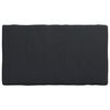 vidaXL Bordd&aelig;kke Ensfarvet Sort 122 x 72 x 15 cm Stof