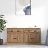 vidaXL Sideboards med skuffe 2 pcs Artisan Egetr&aelig; 70 x 35,5 x 67,5 cm
