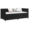 vidaXL daybed 90x190 cm massivt fyrretræ sort