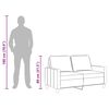 vidaXL 2-personers sofa 120 cm stof sort