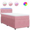 vidaXL kontinentalseng med madras 90x190 cm fl&oslash;jl pink