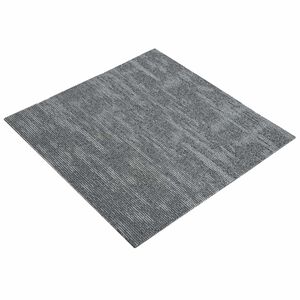 vidaXL T&aelig;ppeflise Betongr&aring; 50 x 50 cm 4 stk. PP og Bitumen
