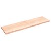 vidaXL v&aelig;ghylde 220x60x(2-6) cm ubehandlet massivt egetr&aelig;