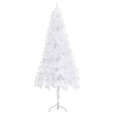 vidaXL kunstigt juletræ til hjørne 150 cm PVC hvid