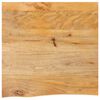vidaXL bordplade 80x80x3,8 cm naturlig kant massivt mangotr&aelig;