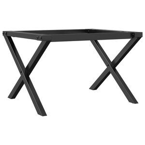 vidaXL bordben til sofabord 50x40x38 cm X-stel st&aring;l