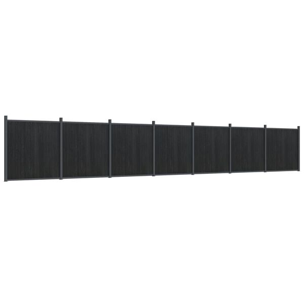 vidaXL hegnspanel 1218x186 cm WPC gr&aring;