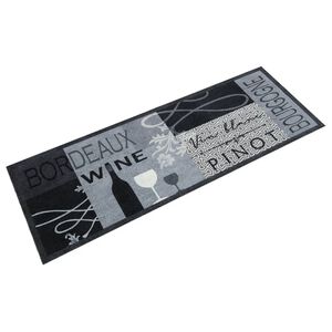 vidaXL k&oslash;kkent&aelig;ppe 45x150 cm vindesign vaskbart velour gr&aring;