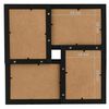vidaXL billedramme til 4x(10x15 cm) billeder MDF sort