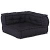vidaXL Modulsofa 3 pcs Antracit Stof