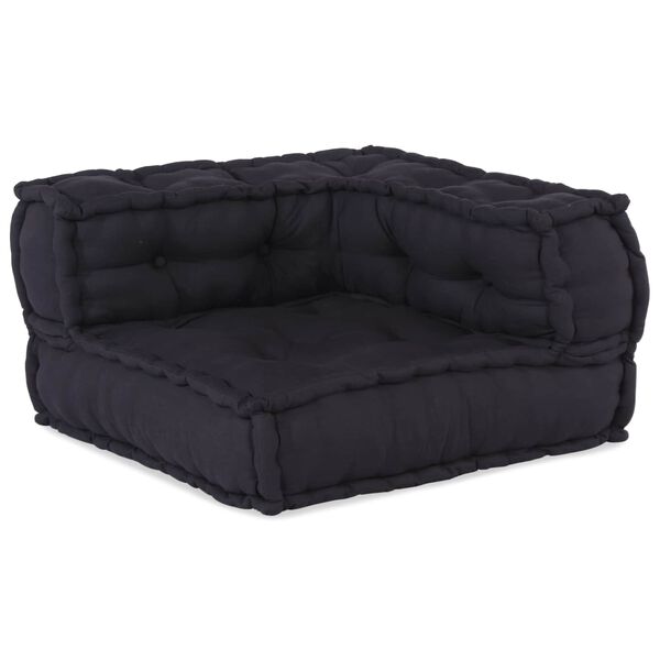 vidaXL Modulsofa 3 pcs Antracit Stof