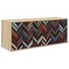 vidaXL V&aelig;gh&aelig;ngt TV Skab OMMEN 102 x 33 x 40 cm Sonoma-eg