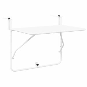 vidaXL H&aelig;ngende Altan Bord Hvid 60 x 39 x 65 cm St&aring;l