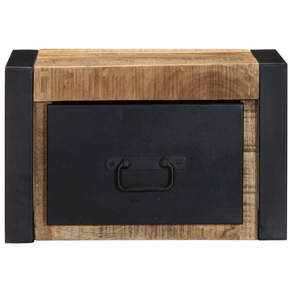 vidaXL sengeskab 40x35x25 cm massivt ru mangotræ