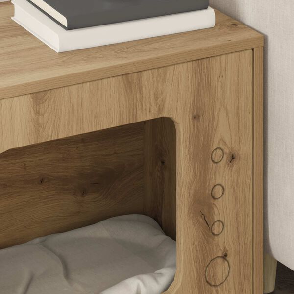 vidaXL Kat Hus Artisan eg 51 x 30 x 42 cm Konstrueret tr&aelig;