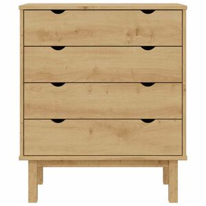 vidaXL kommode OTTA 76,5x39,5x90 cm massivt fyrretr&aelig;