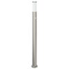 vidaXL pullertlampe med sensor 110 cm rustfrit st&aring;l IP44