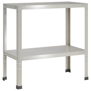 vidaXL Plantebord 100 x 40 x 80 cm Rustfrit st&aring;l S&oslash;lv