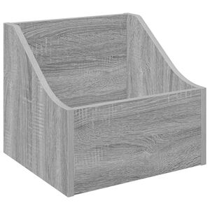 vidaXL LP plade&aelig;ske Gr&aring; Sonoma 37 x 33 x 32 cm Konstrueret tr&aelig;