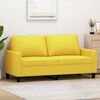 vidaXL 2-personers sofa 140 cm stof lysegul