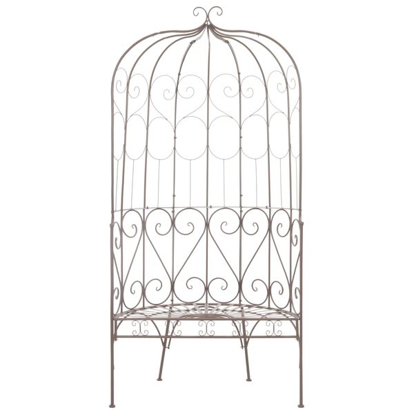 vidaXL havebænk 95 cm jern antik brun